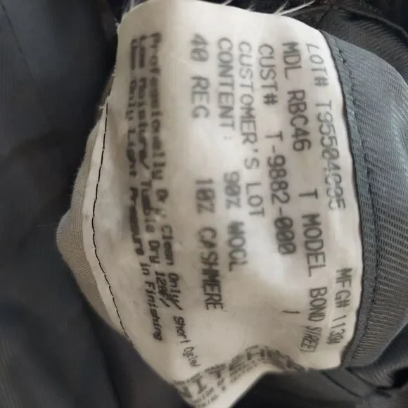 Burberry Gray, Brown, Black Plaid Blazer Jacket Cashmere Blend Sz 40 REG - Picture 8 of 16